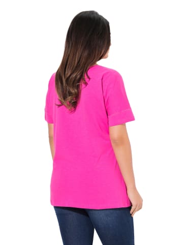 Ulla Popken Shirt in kräftiges pink