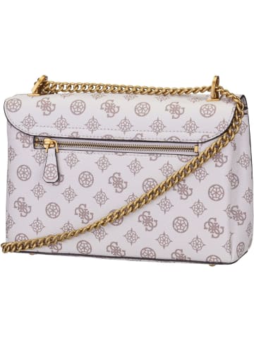 Guess Umhängetasche Fynna Convertible Crossbody Flap in Cream Logo