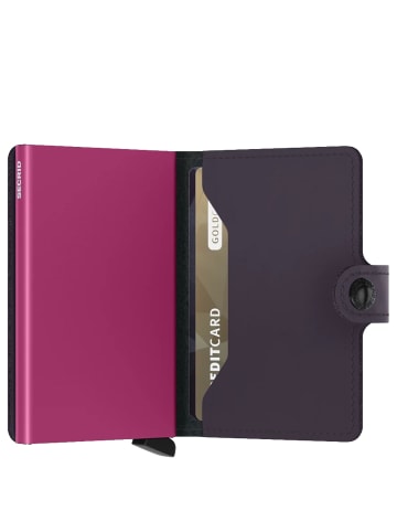 Secrid Matte Miniwallet - Geldbörse RFID 6.5 cm in dark purple-fuchsia