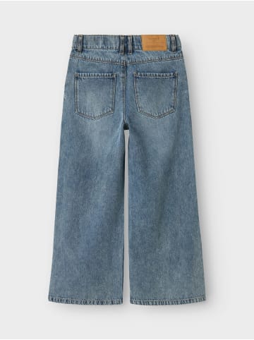 name it Wide Leg Jeans NKFBELLA SKATER XWIDE JEANS 3111-ZA in medium blue denim