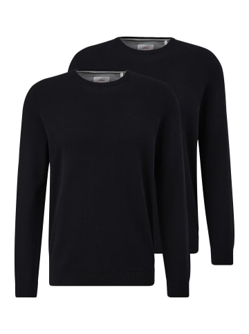 S. Oliver Pullover Basic in Schwarz
