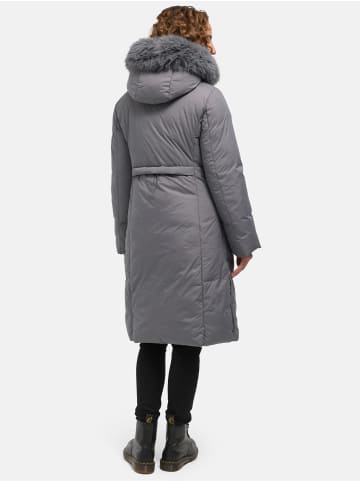Tazzio Wintermantel "F807" - mit Kapuze - in Anthrazit