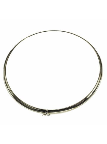 Schmuckador Halsreif Omega 6mm flach - 45cm 750 Weissgold in Weiß