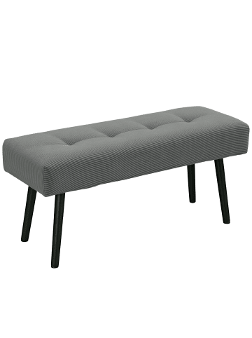 HOMCOM Sitzbank-100L x 36B x 45H cm-Grau
