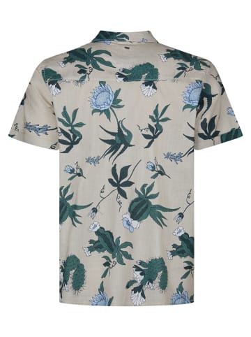 Petrol Industries Shirt in Übergröße mit Allover-Print Nomad in Braun