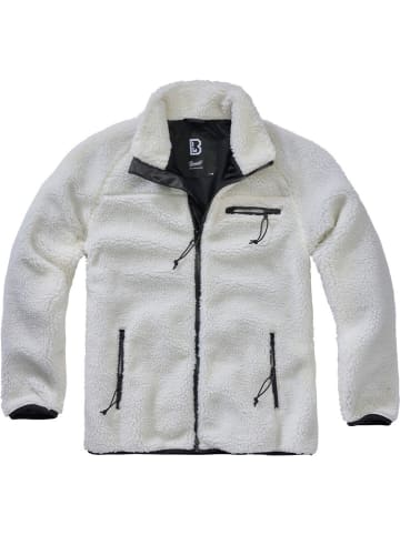 Brandit Fleecejacke/Fleecepullover "Teddyfleece Jacket" in Weiß
