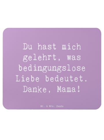 Mr. & Mrs. Panda Mauspad Spruch Mama Liebe mit Spruch in Lavendeltraum