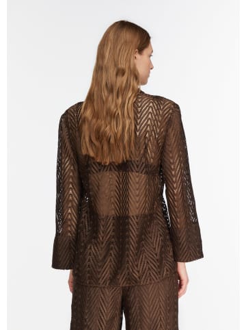 comma Bluse in 8943_dunkelbraun