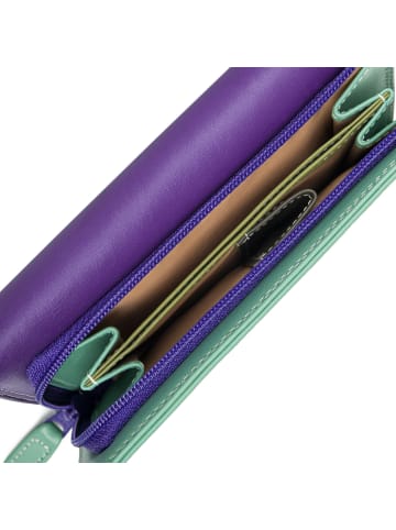 MYWALIT Medium Tri-fold Geldbörse I Leder 14 cm in orchid
