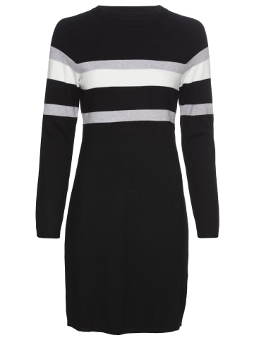 Laura Scott Strickkleid in schwarz-grau