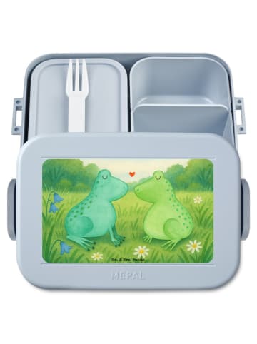 Mr. & Mrs. Panda MEPAL Bentobox Frosch Liebe Design ohne Spruch in Blau Pastell