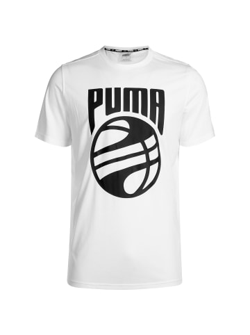 Puma T-Shirt Posterize in weiß / schwarz