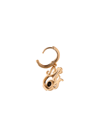 faina Women Drop Earrings in Rose Gold Black