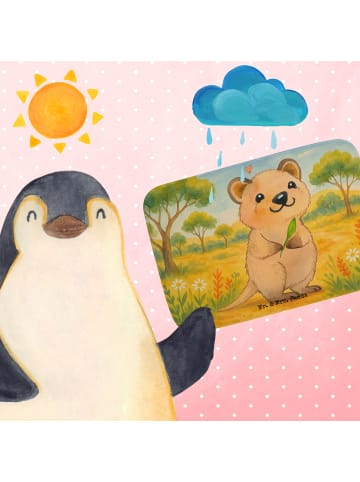 Mr. & Mrs. Panda Badvorleger Quokka Happy Design ohne Spruch in Weiß