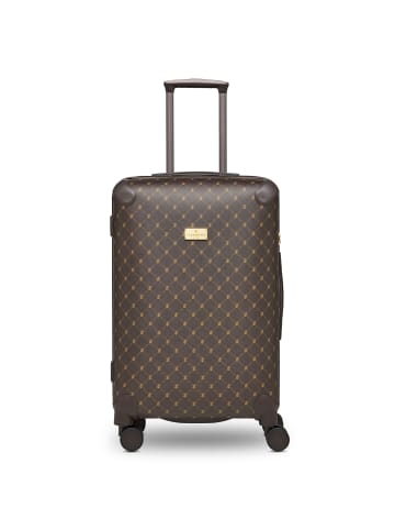 Lazarotti Palermo 4 Rollen Trolley M 66 cm dark brown 1