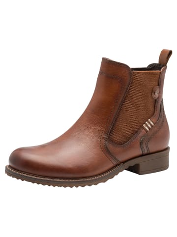 Tamaris Chelsea Boot in COGNAC LEATHER