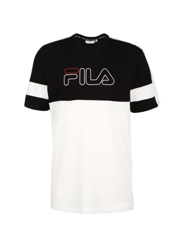 Fila T-Shirt Jadon Blocked Tape in weiß / schwarz