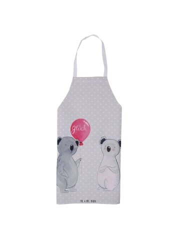 Mr. & Mrs. Panda Grillschürze Koala Luftballon ohne Spruch in Grau Pastell