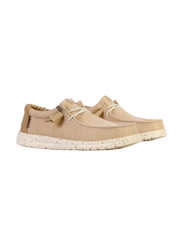 Hey Dude Schnür-Mokassin „Wally Stretch Sox“ Beige