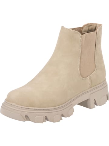 palado Chelsea Boots in Cream/Cream