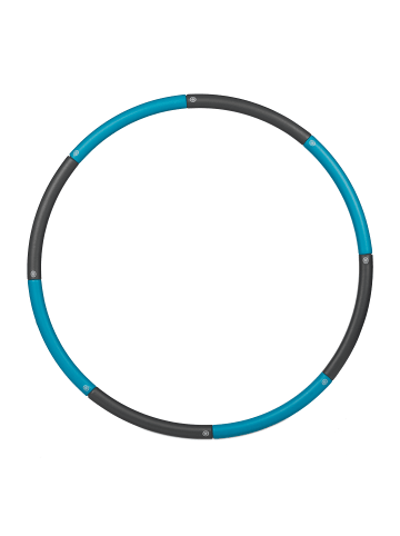 relaxdays Hula Hoop Reifen in Blau/ Grau - Ø 90cm