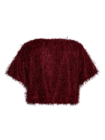 Vera Mont Bomberjacke mit Lurexfaden in Deep Dahlia