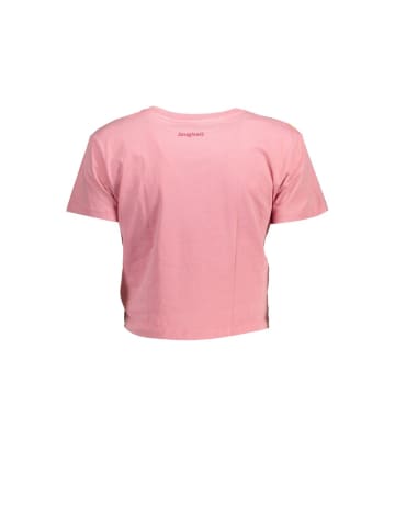 Desigual Pink Rosa Baumwolle Damen T-Shirt