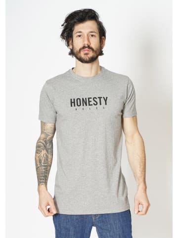 HONESTY RULES T-Shirt " Logo " in grey-mel