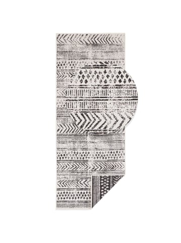 Teppich Boss In- und Outdoor Wendeteppich Biri Schwarz Creme