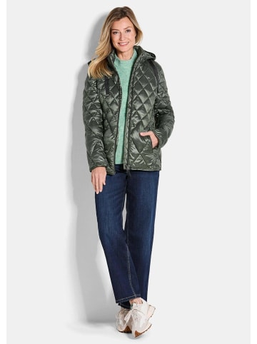 GOLDNER Winterjacke mit Metallic-Glanz in khaki