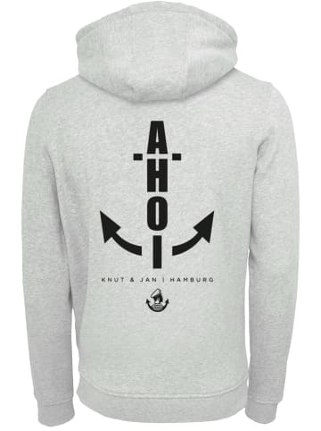 F4NT4STIC Hoodie Ahoi Anker Knut & Jan Hamburg in grau meliert