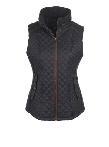 GOLDNER Kurzgröße:  Steppweste Sportive Weste mit vielen Details in marine