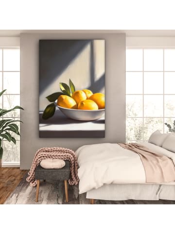 OnlyWow Leinwand Bilder Gelb
