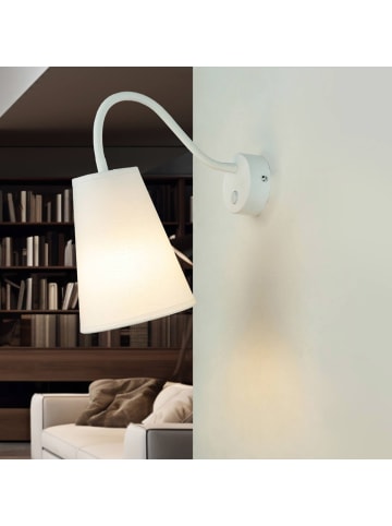 Licht-Erlebnisse Wandlampe (B)13 x (H)40 cm in Weiß