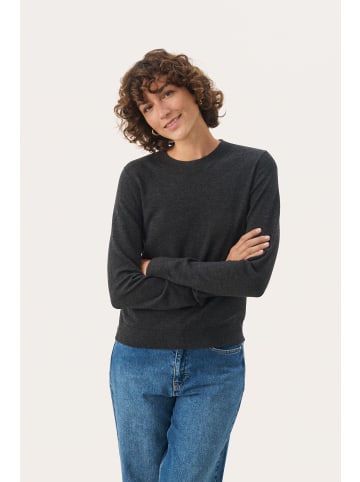 PART TWO Strickpullover JaylynPW Relaxed fit in Dark Grey Melange
