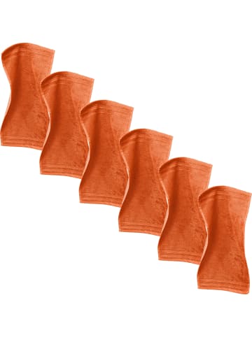 Erwin Müller Frottier Gästetuch 6er-Pack Heidelberg in orange