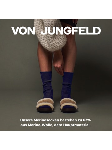 von Jungfeld Socken Merino in Dark Blue