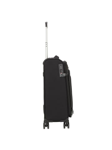 D&N Travel Line 9504 4 Rollen Kabinentrolley S 55 cm black