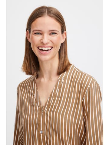 b. young Langarm - Hemd BYFABIANNE Regular fit in Tiger´s Eye Mix