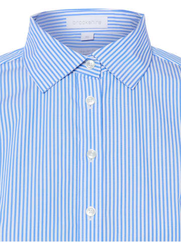 brookshire Bluse in hellblau weiß - 0106