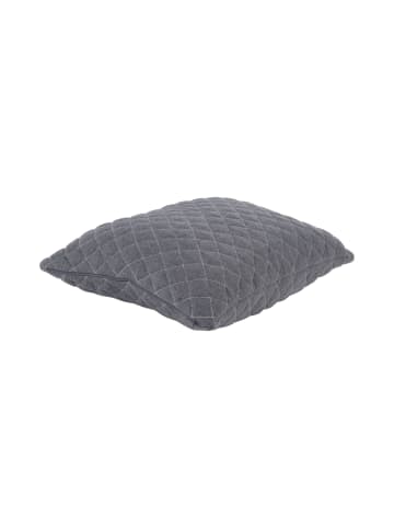 Present Time Kissen Diamonds Quilted - Grau - 45x45x15cm