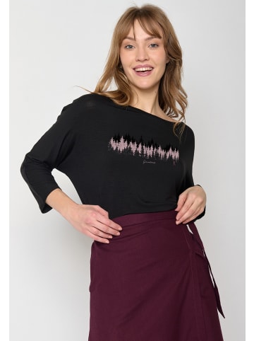 GreenBomb Longsleeve Nature Forest Jog in Schwarz