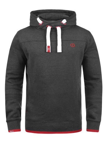 !SOLID Hoodie SDBenjamin Hood 21102292 ME Kapuzensweatshirt mit Cross-Over Kragen in Grau