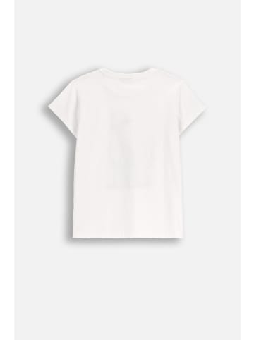 MOKIDA Baumwoll-T-Shirt mit kurzen Ärmeln in weiß