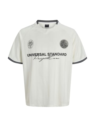 JACK & JONES Junior T-Shirt 'Cover Retro Football' in weiß