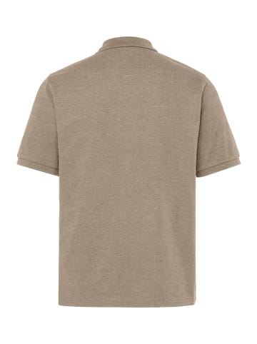 Men Plus Poloshirt in braun grau