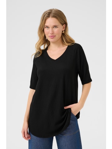 Kaffe Stricktunika BPanika A-shape in Black Deep