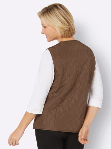 Sieh an! Steppweste in braun