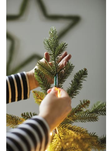 LUMINEO Lichterkette TREE LIGHTS 672 LED 2,1 m, grüner Draht in warm weiß