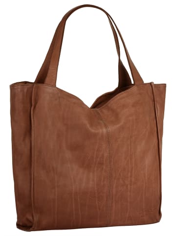 Samantha Look Shopper echt Leder in cognac